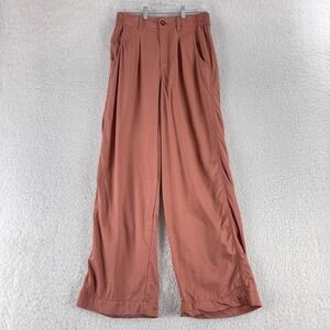 Madewell Pink The Neale Straight Leg Pant Womens‎ Pleated High-Rise Size 4